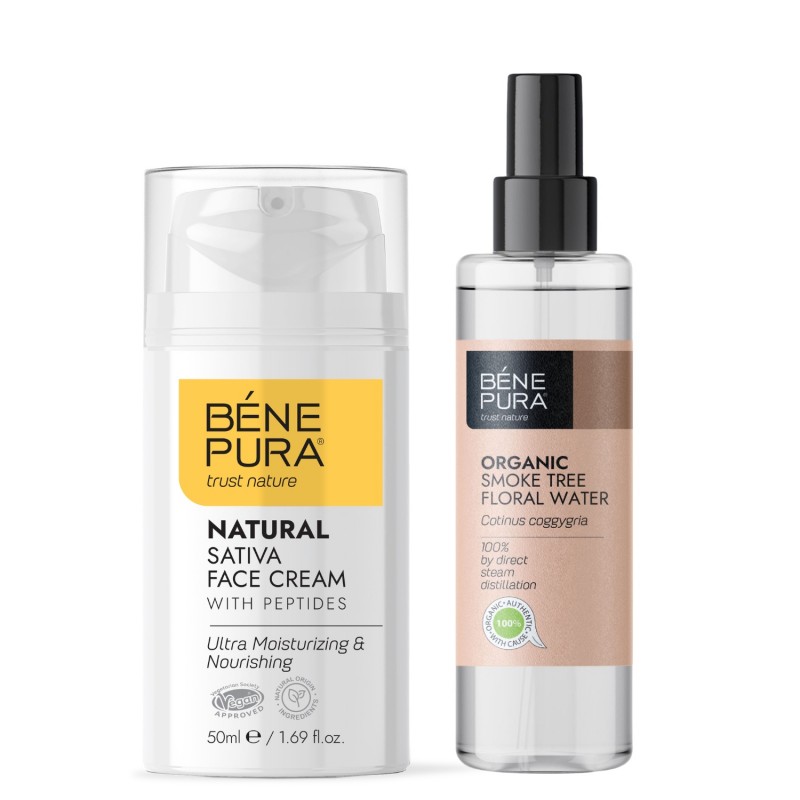 Bio Acqua floreale dell'Albero di Fumo e Crema Viso Idratante - GMC