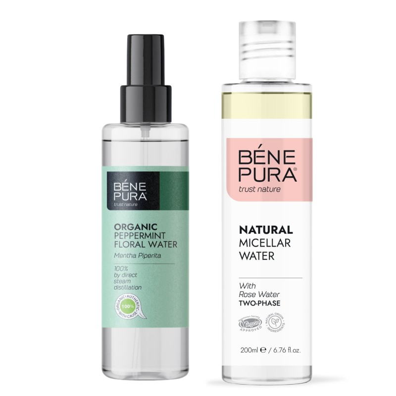 Acqua Micellare e Bio Acqua floreale di Menta - 