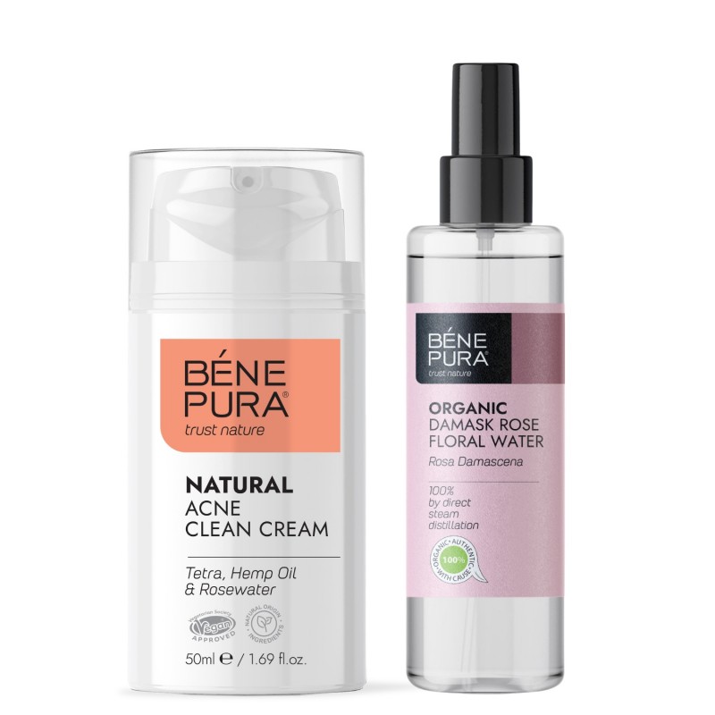 Crema Viso Anti-Acne e Bio Acqua floreale di Rosa Damascena - GMC