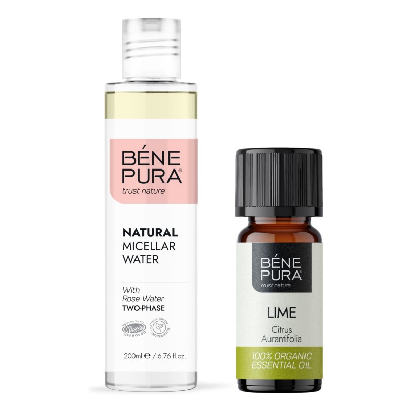 Acqua Micellare e Bio Olio essenziale di Lime - 