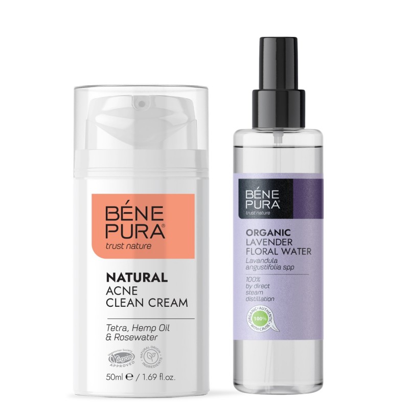 Crema Viso Anti-Acne e Bio Acqua floreale di Lavanda - GMC