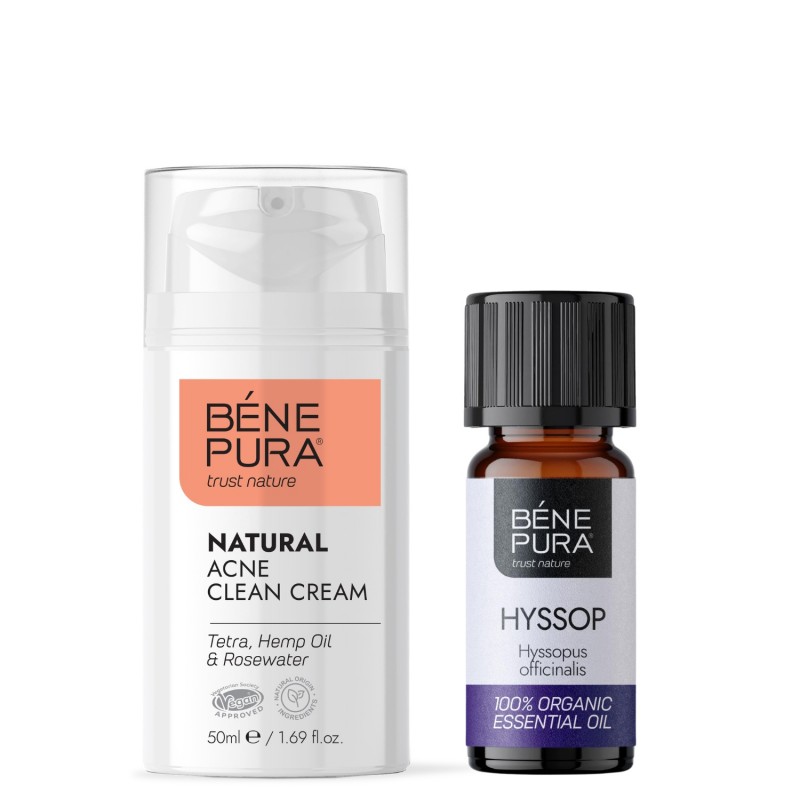 Crema Viso Anti-Acne e Bio Olio essenziale di Issopo - GMC