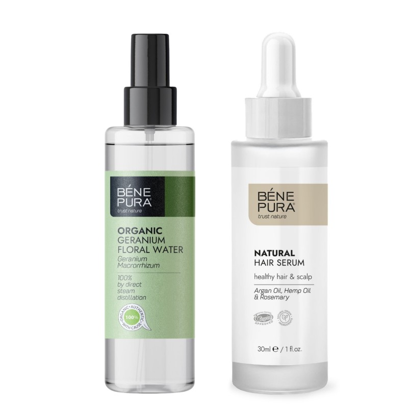 Siero per capelli e Bio Acqua floreale di Geranio - GMC