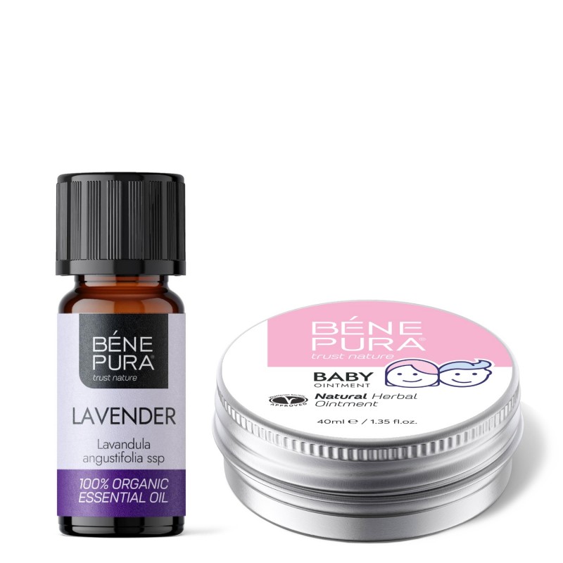 Pomata per Dermatite da Pannolino con Calendula e Camomilla e Bio Olio essenziale di Lavanda - GMC