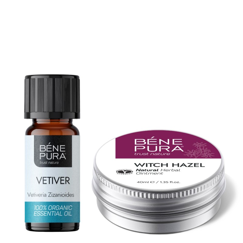 Pomata per Emorroidi con Amamelide e Bio Olio essenziale di Vetiver - GMC