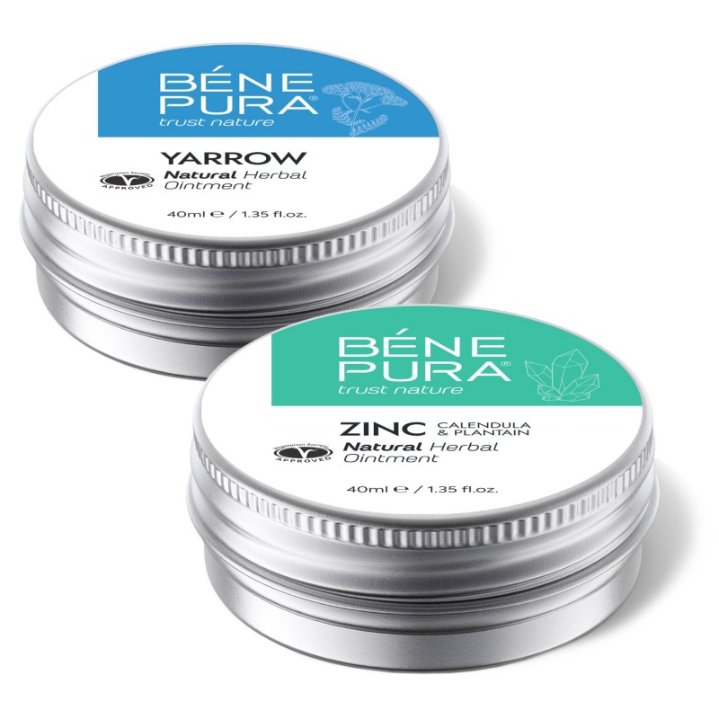 Pomata per Emorroidi con Achillea Bianca e Pomata per Prurito All'ossido Di Zinco - GMC