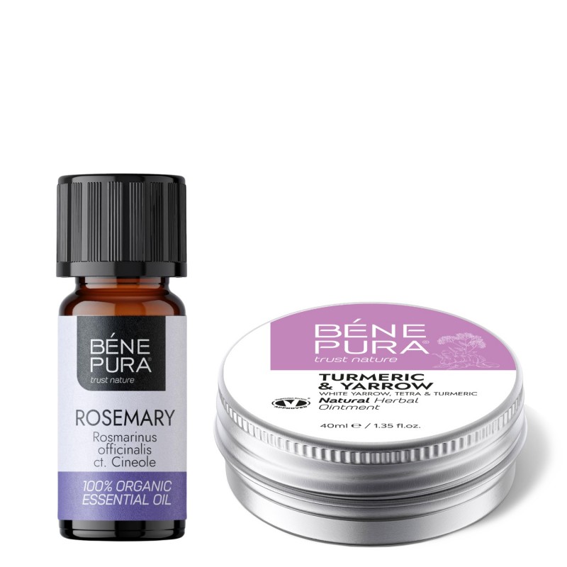 Pomata per Emorroidi con Achillea Bianca, Tetra e Curcuma e Bio Olio essenziale di Rosmarino Cineolo - GMC