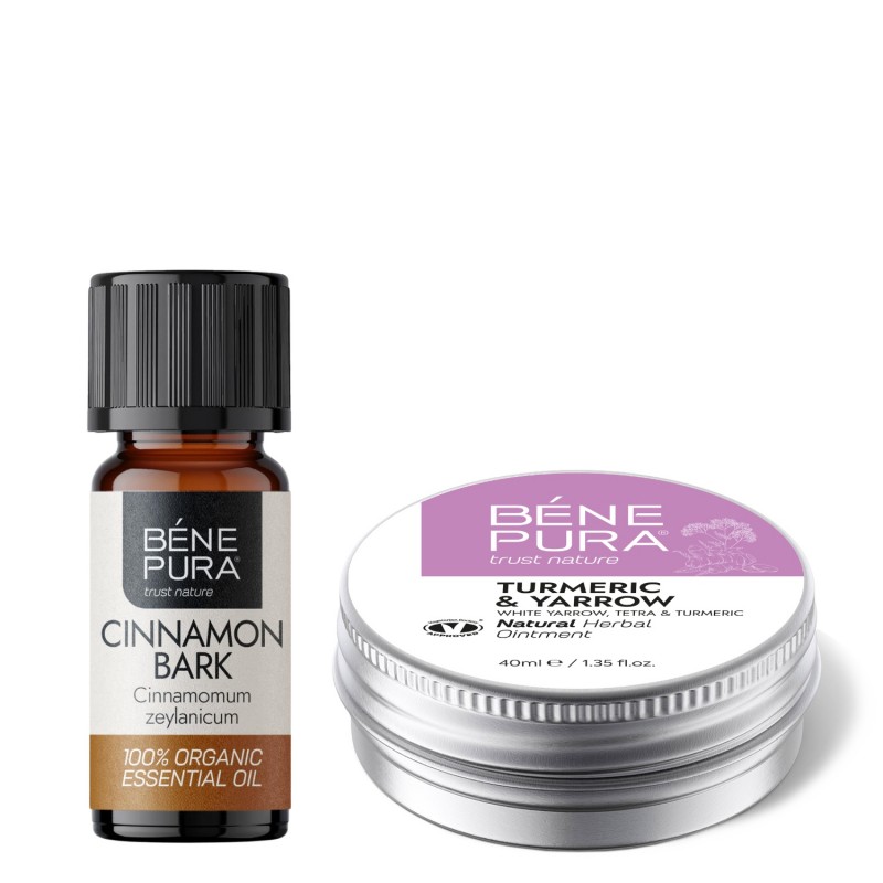 Pomata per Emorroidi con Achillea Bianca, Tetra e Curcuma e Bio Olio essenziale di Cannella - GMC