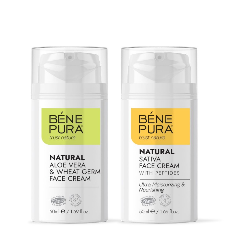 Crema viso all'aloe vera e Crema Viso Idratante - GMC