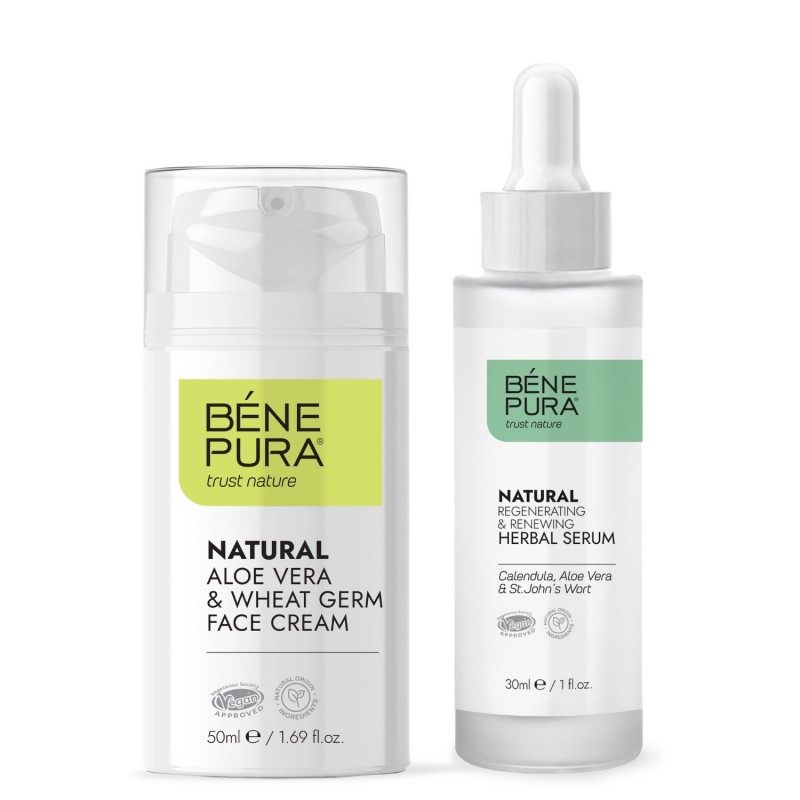 Siero Viso Rigenerante e Crema viso all'aloe vera - GMC