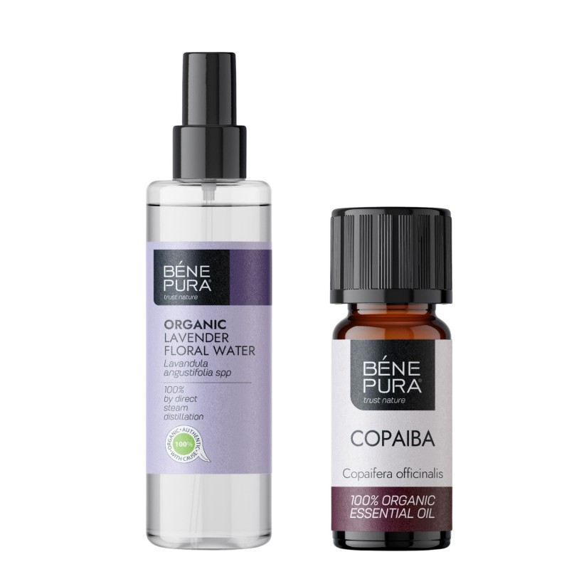 Bio Acqua floreale di Lavanda e Bio Olio essenziale di Copaiba - GMC