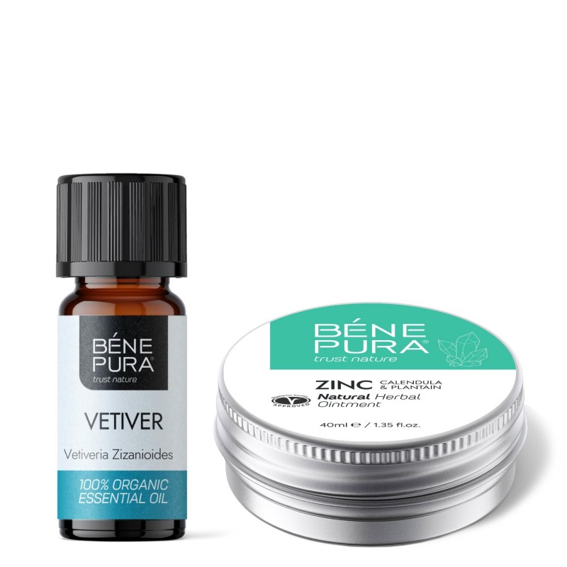 Pomata per Prurito All'ossido Di Zinco e Bio Olio essenziale di Vetiver - GMC