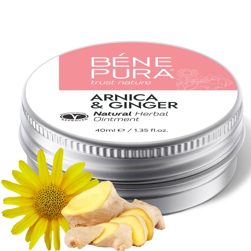 Pomata per Lividi e Muscoli con Arnica e Zenzero - 40ml - Pomate alle erbe
