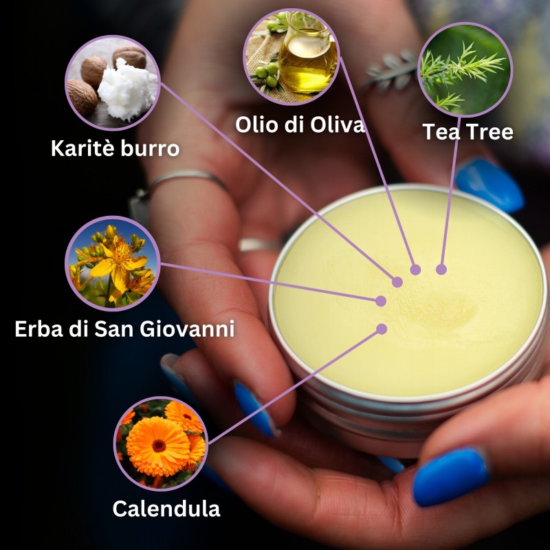 3x Pomata per Ustioni e Ferite con Calendula - 40ml