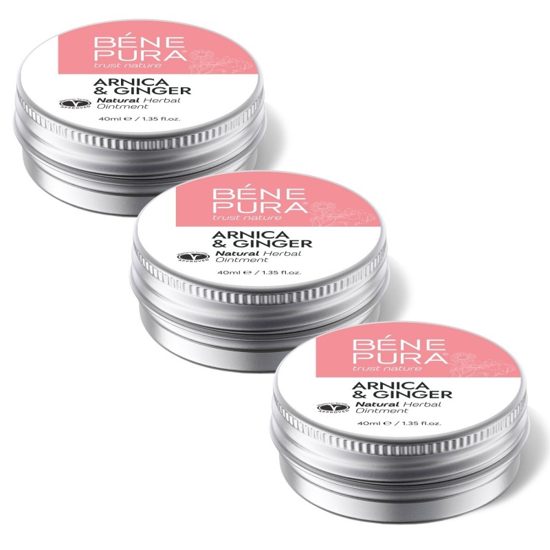 3x Pomata per Lividi e Muscoli con Arnica e Zenzero - 40ml - Confronto dei Prodotti