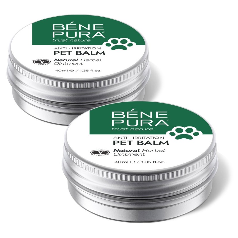 2x Balsamo Anti Irritazione per Animali con Piantaggine - 40ml - Pomate per animali domestici