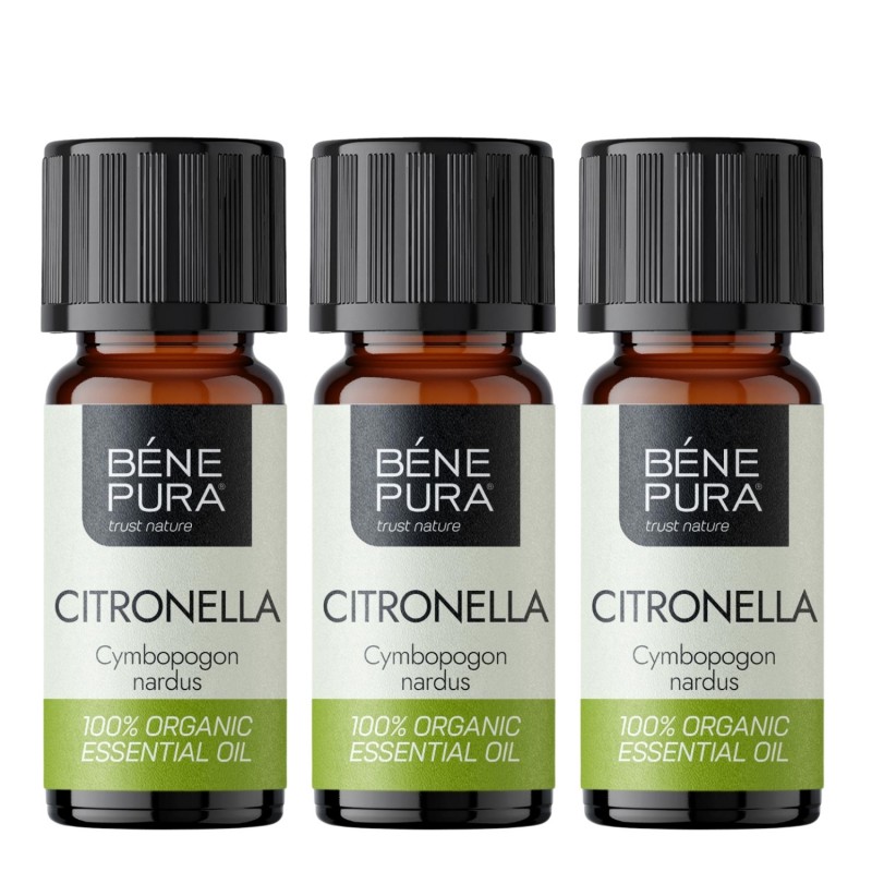 3x Bio Olio essenziale di Citronella - 10ml - Confronto dei Prodotti
