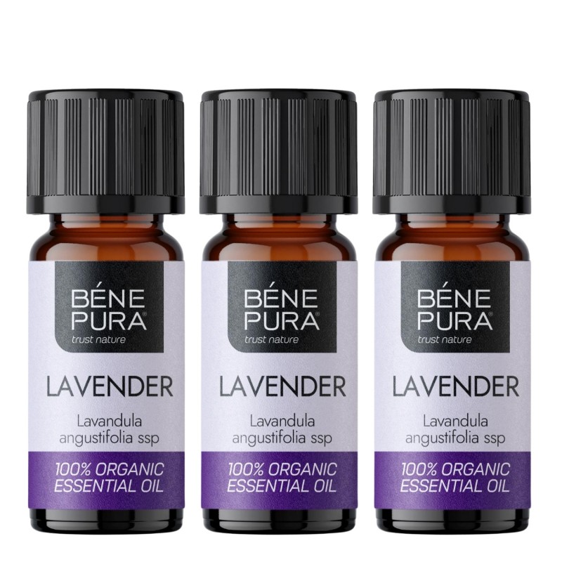 3x Bio Olio essenziale di Lavanda - 10ml - Confronto dei Prodotti