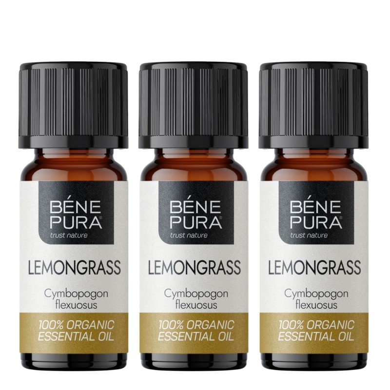 3x Bio Olio essenziale di Lemongrass - 10ml - Confronto dei Prodotti