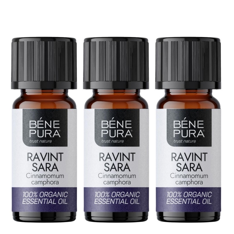 3x Bio Olio essenziale di Ravintsara - 5ml - Confronto dei Prodotti