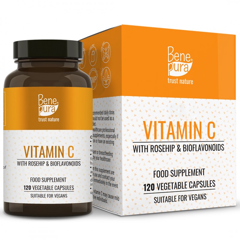 Vitamina C con Rosa Canina e Bioflavonoidi - 120 Capsule