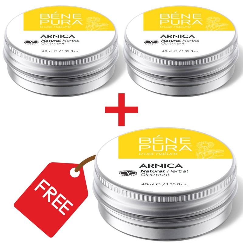 3x Pomata per Lividi e Muscoli con Arnica - 40ml - Confronto dei Prodotti