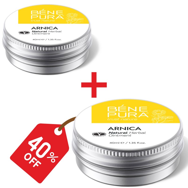 2x Pomata per Lividi e Muscoli con Arnica - 40ml - Confronto dei Prodotti