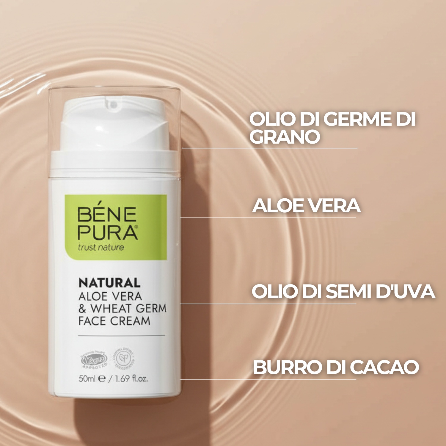 Crema viso all'aloe vera - 50ml